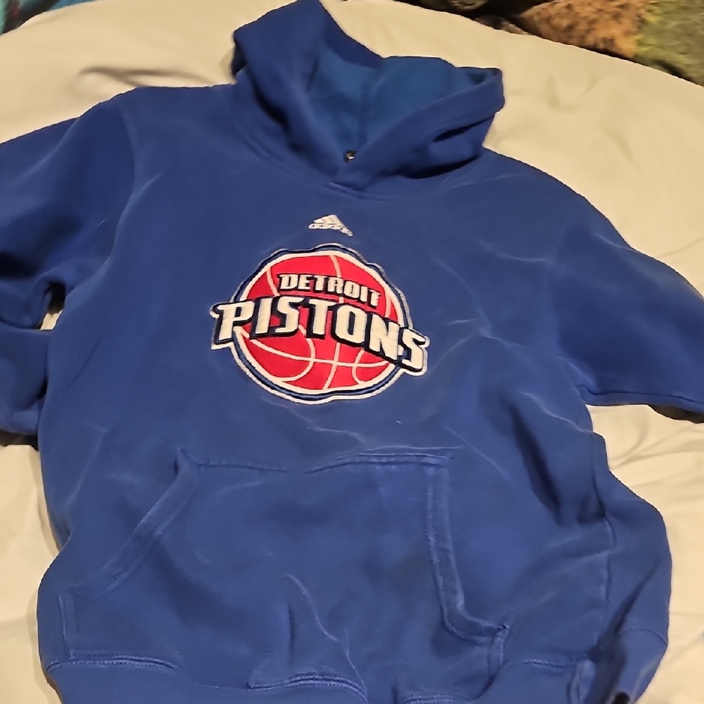 Adidas Blue Detroit Pistons Hoodie